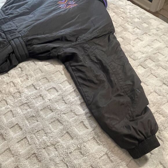 VTG Ski Suit One Piece Snowsuit 80s 90s EDELWEISS Snow Bib Womens 14 Aztec Clean - Picture 14 of 16